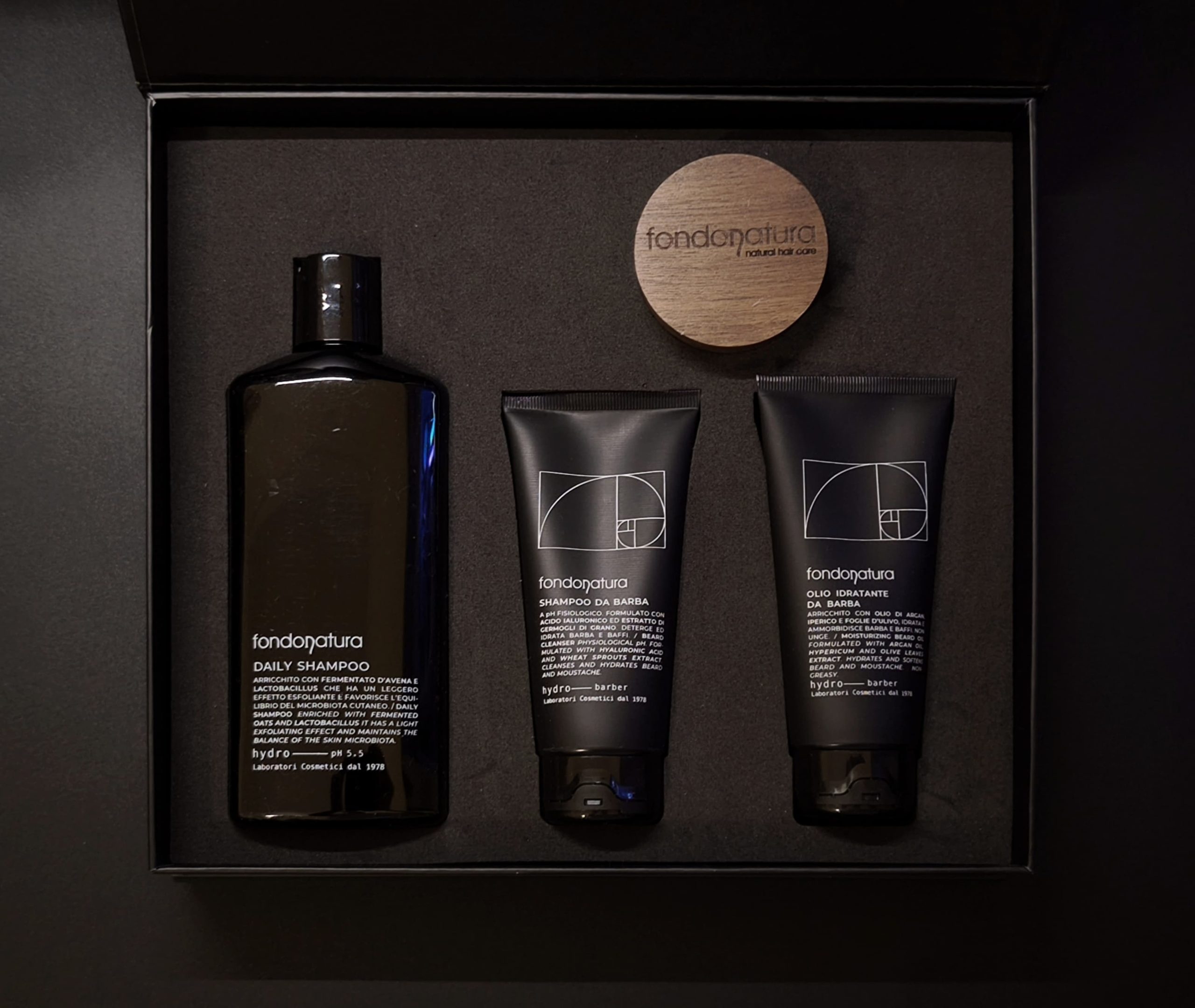 BOX KIT CURA DELLA BARBA HAIR & BEARD CARE FONDONATURA